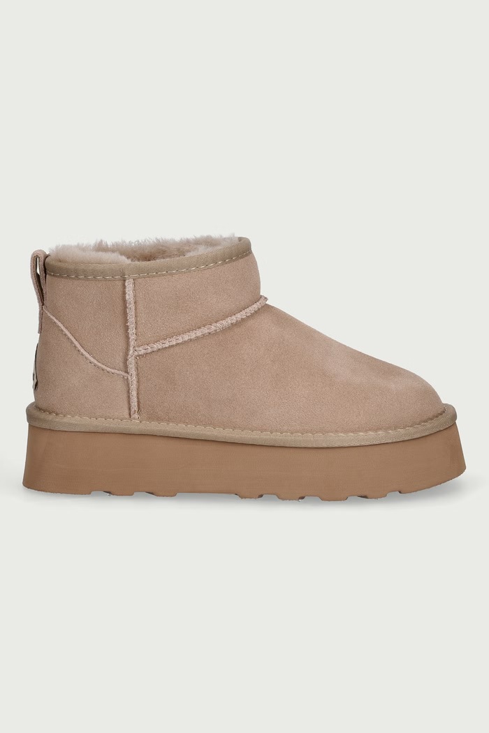 Everau HERON snehule dámske semišové HERON béžová AW26