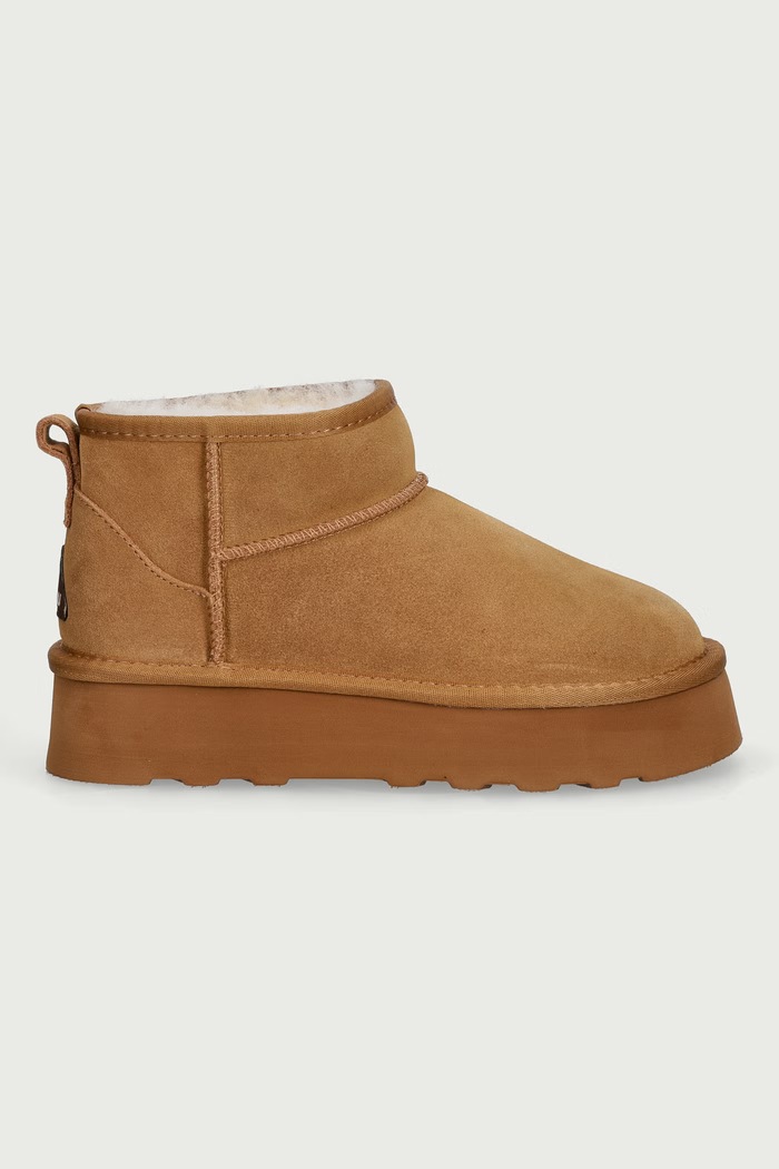 Everau HERON snehule dámske semišové HERON hnedá AW26