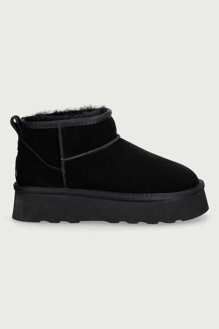 Everau HERON snehule dámske semišové HERON čierna AW26