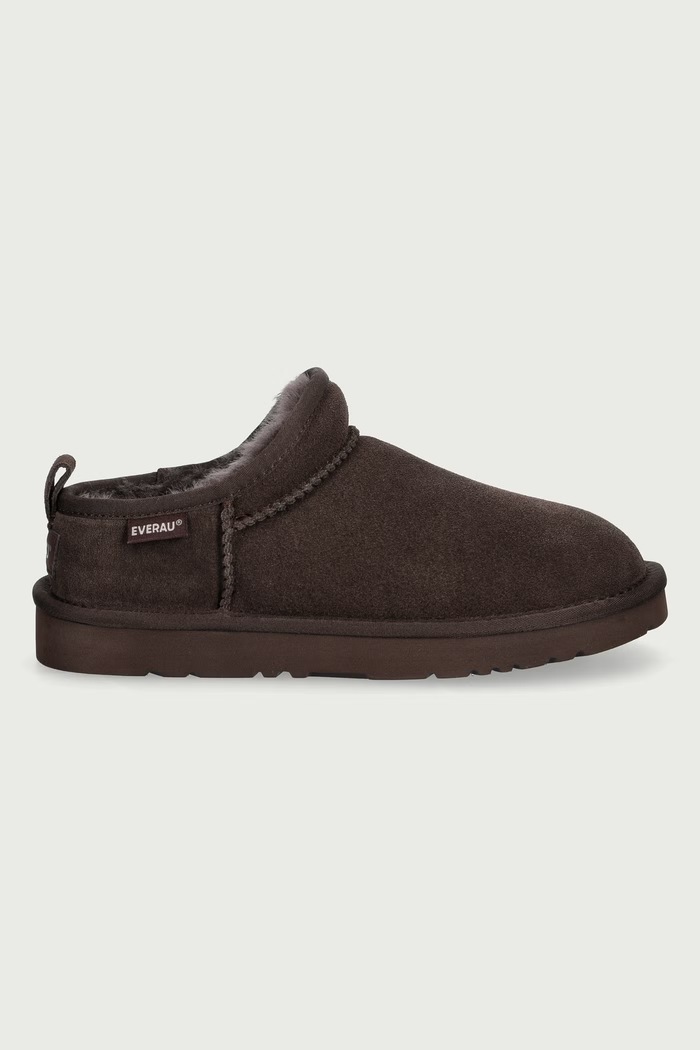 Everau QUAIL μπότες χιονιού γυναικείες σουέτ QUAIL καφέ AW26