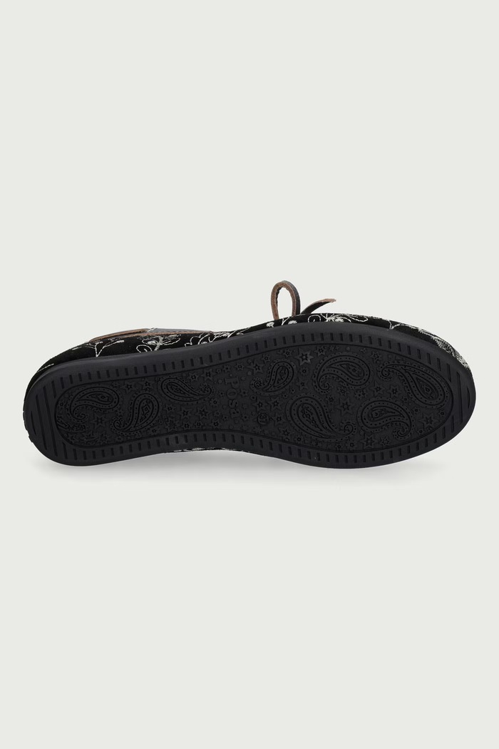 Mokasinke za žene od brušene kože Boat Loafer Botanic Posa crna PW279.600