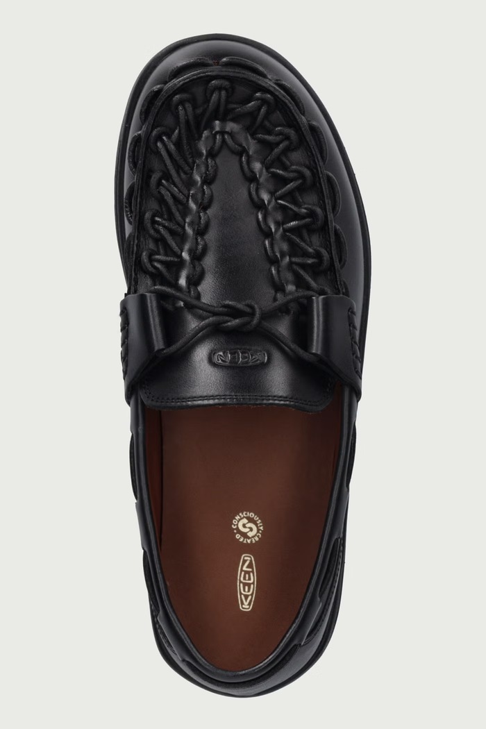 Uneek Loafer Nocturnal mokasyny damskie skórzane Keen KE.1032746 czarny