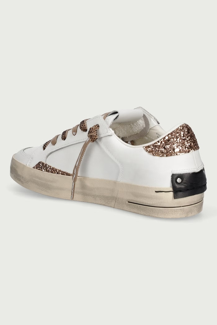 Obuwie Crime London Sneakersy damskie skórzane 23104AA9.10 biały
