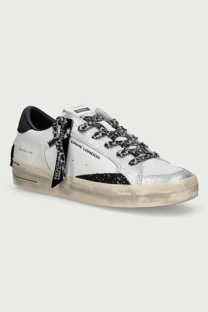 Crime London Sneakersy damskie skórzane biały 23110AA9.10