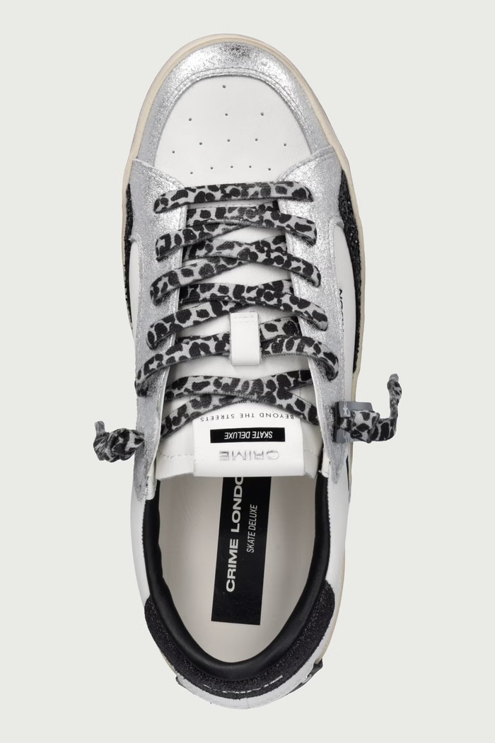 Sneakersy damskie skórzane Crime London 23110AA9.10 biały