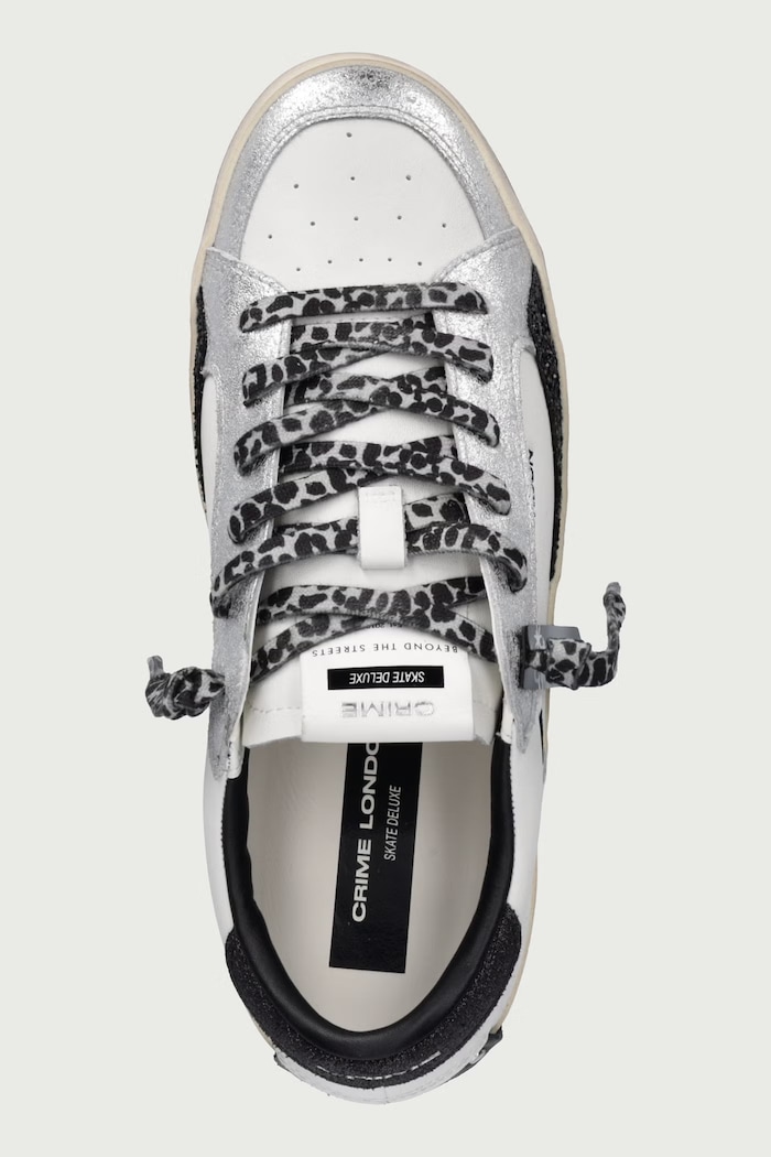 Sneakersy damskie skórzane Crime London 23110AA9.10 biały