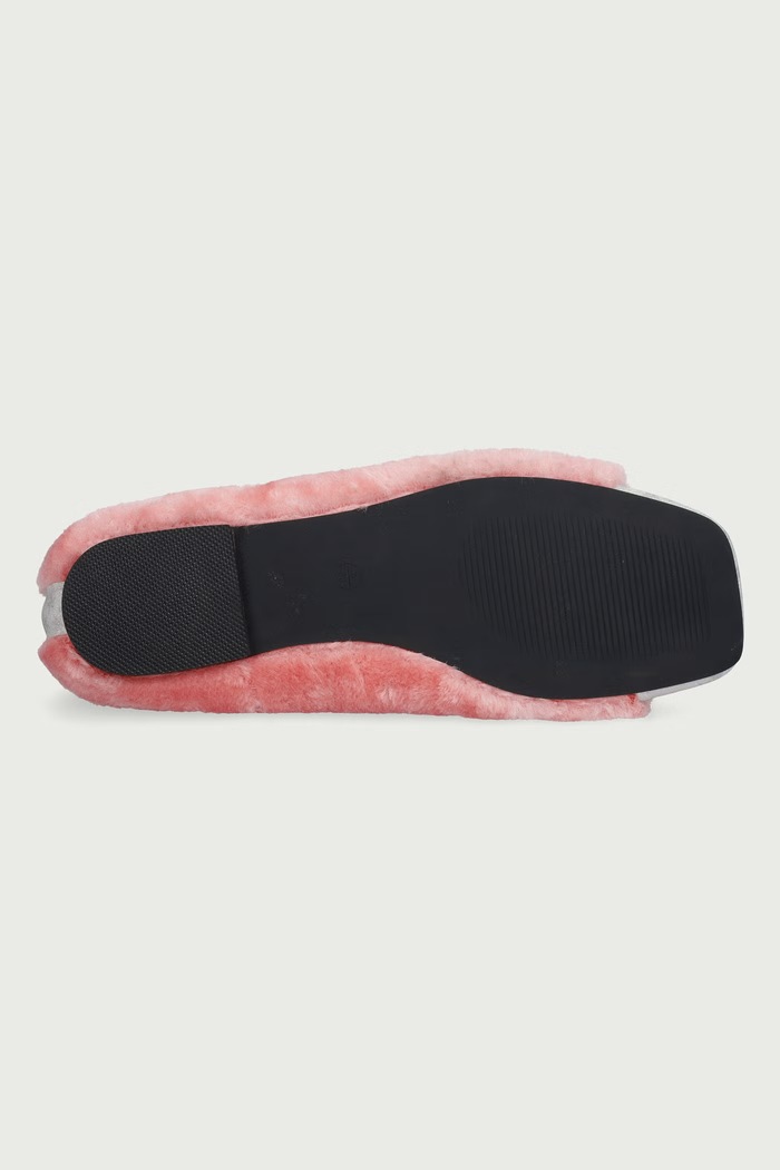 Baleriny MISTRAL FUR BALLET FLATS Koi Footwear różowy MISTRAL.PINK