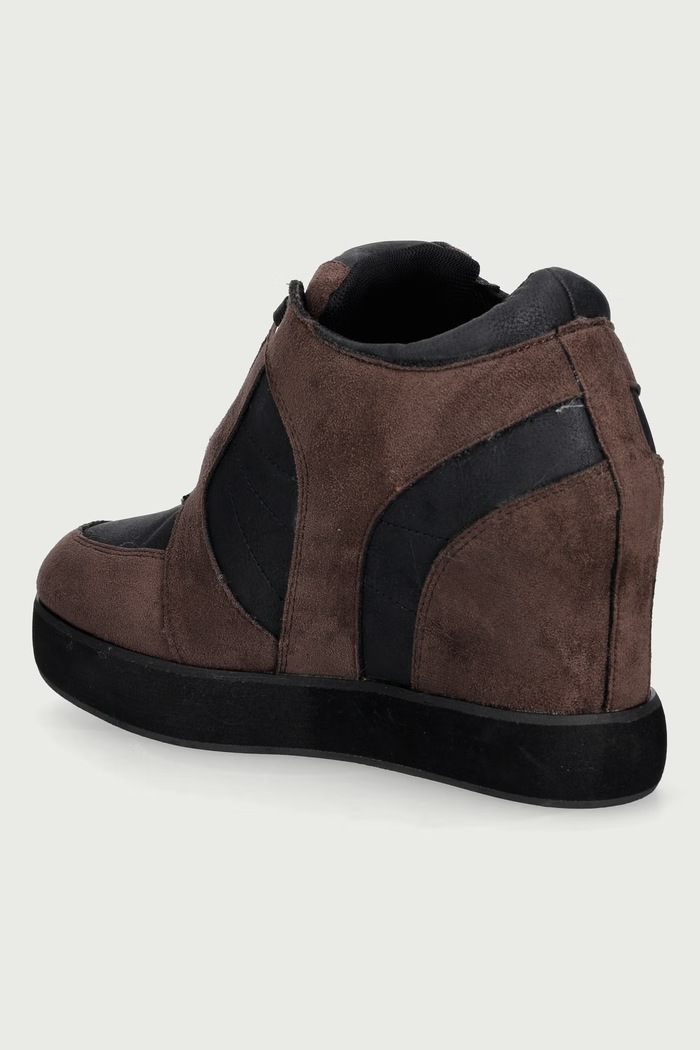 Obuwie Koi Footwear Icon Lace Up Wedge sneakersy damskie ICON.LACEUP.WEDGE brązowy