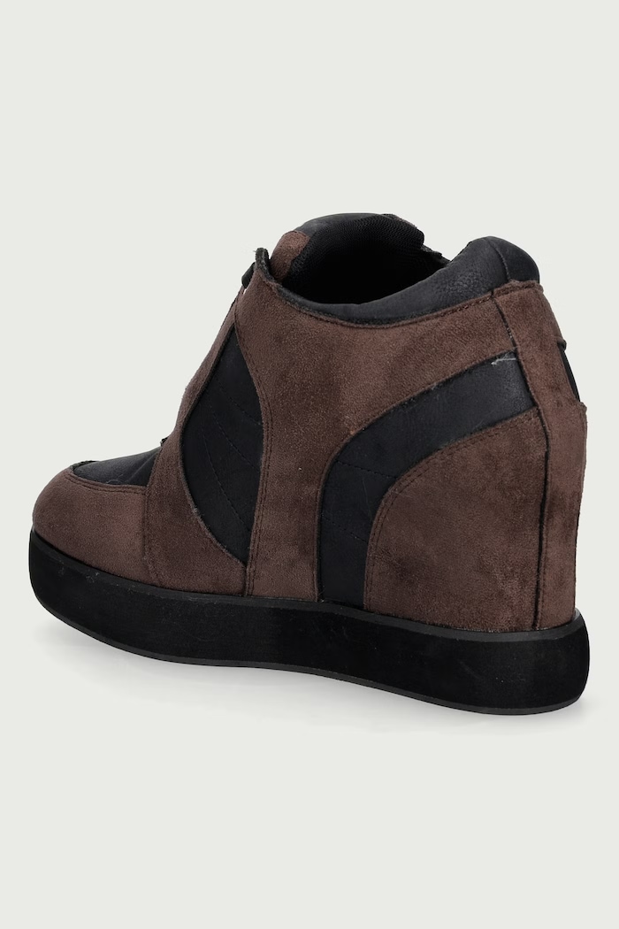 Obuwie Koi Footwear Icon Lace Up Wedge sneakersy damskie ICON.LACEUP.WEDGE brązowy