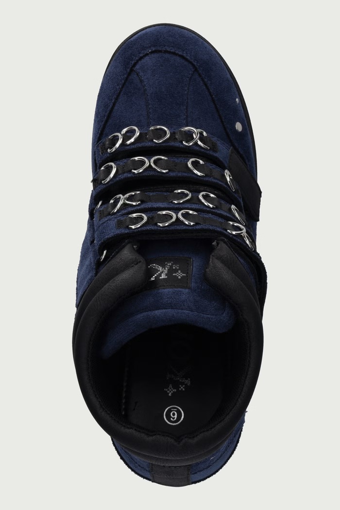 SPIRE HI TOP WEDGE TRAINERS sneakersy damskie Koi Footwear SPIRE granatowy