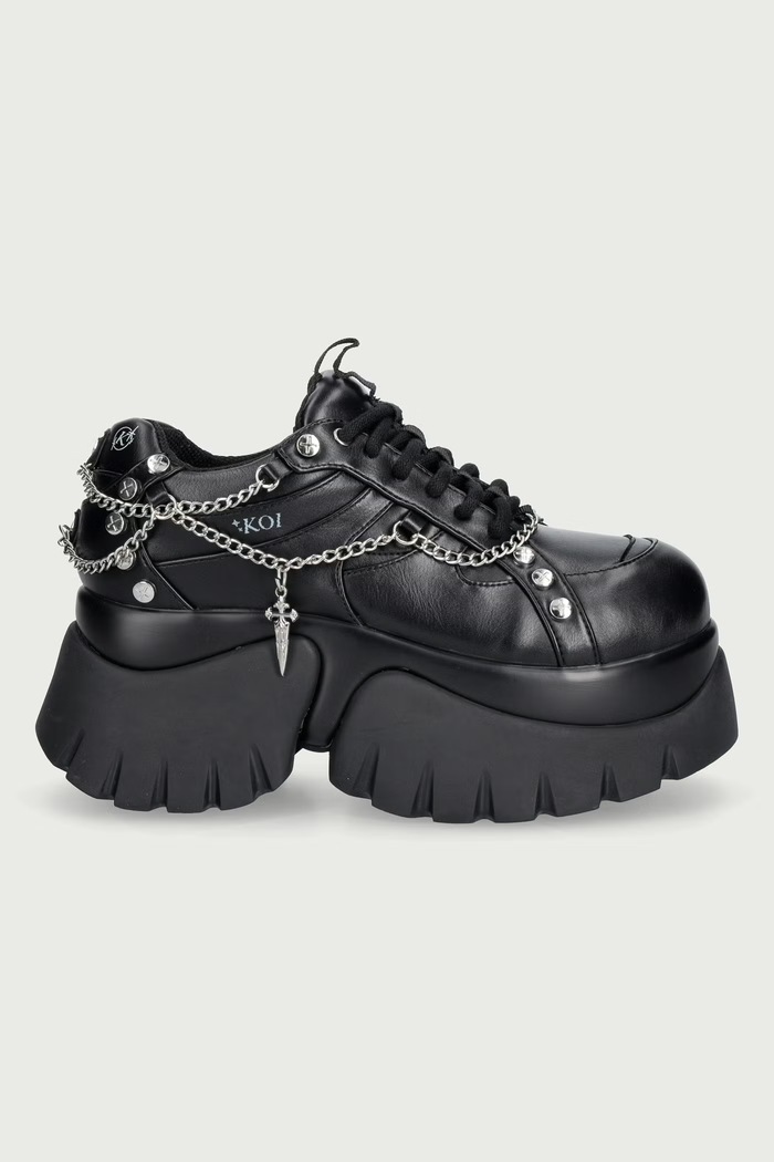 Koi Footwear Unburdened Heart Monster Trainers sneakersy damskie Unburdened czarny AW26
