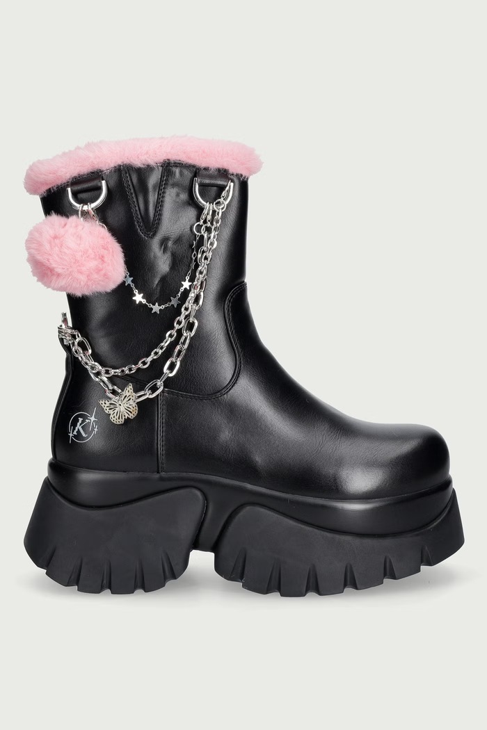 Koi Footwear Botki damskie Catalyst Chain Monster Platform Boots Catalyst czarny AW26