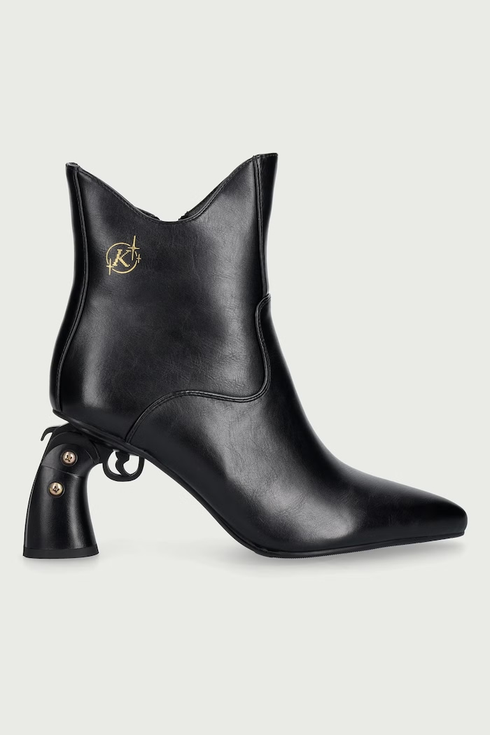 Koi Footwear Botki damskie GG01-VENDETTA GUN HEEL BOOTS GG01 czarny AW26