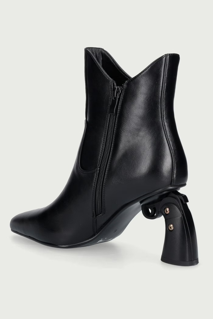 Obuwie Koi Footwear Botki damskie GG01-VENDETTA GUN HEEL BOOTS GG01 czarny