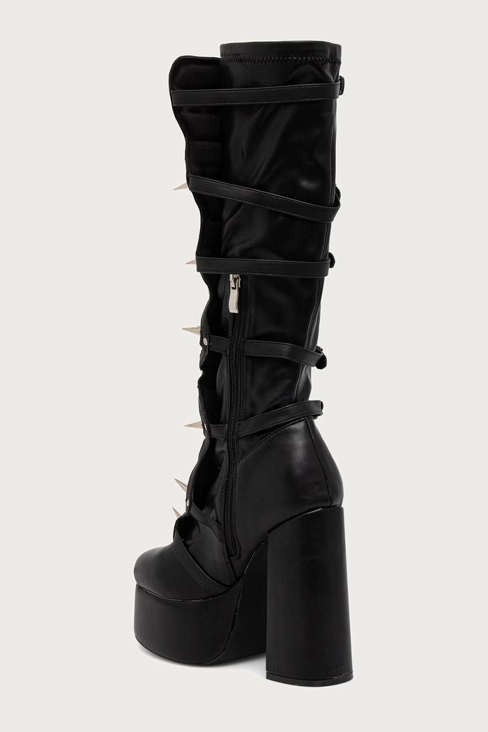 Obuwie Koi Footwear Kozaki damskie Rad-x dangerous Long Boots DBP111 czarny