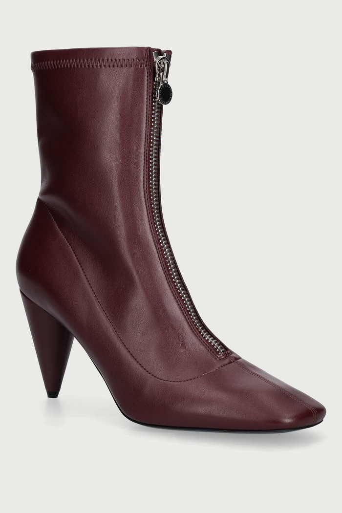 Stella McCartney Botki damskie bordowy 810765E00291