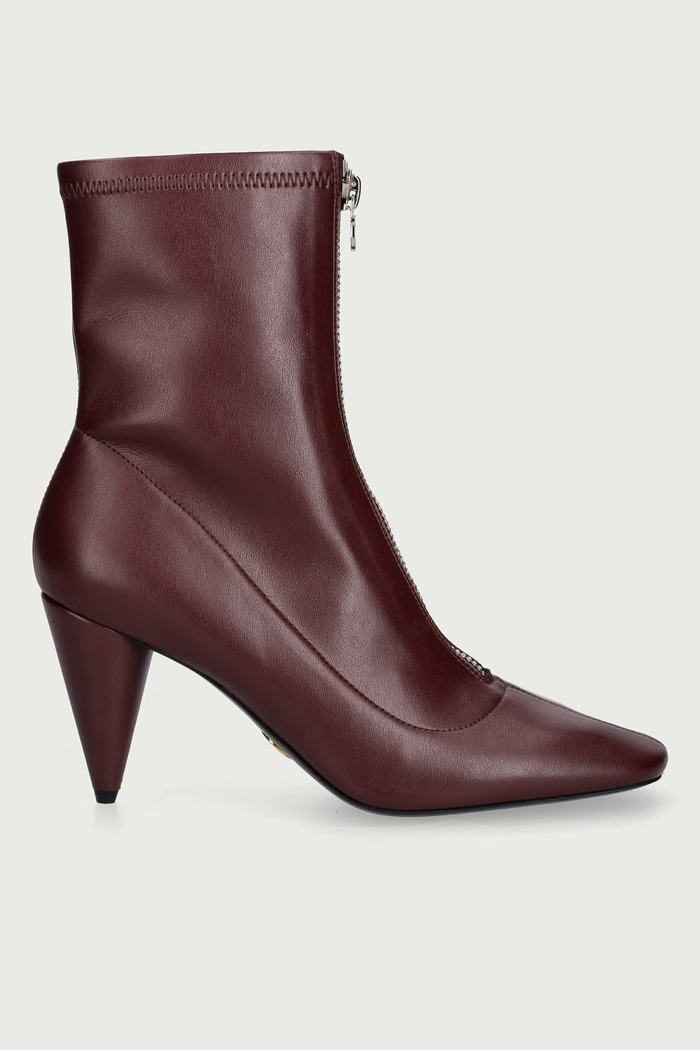 Stella McCartney Botki damskie 810765E00291 bordowy AW26