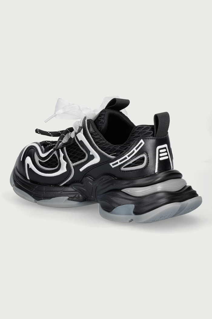 Obuwie Koi Footwear Ladyrinth Mega Chunky Trainers sneakersy damskie WDO1.BLACK czarny