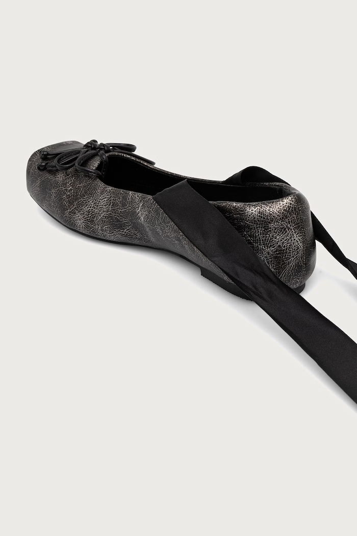Obuwie Koi Footwear Baleriny BLITHE METAL TOE BALLET FLATS BLITHE.Grey szary