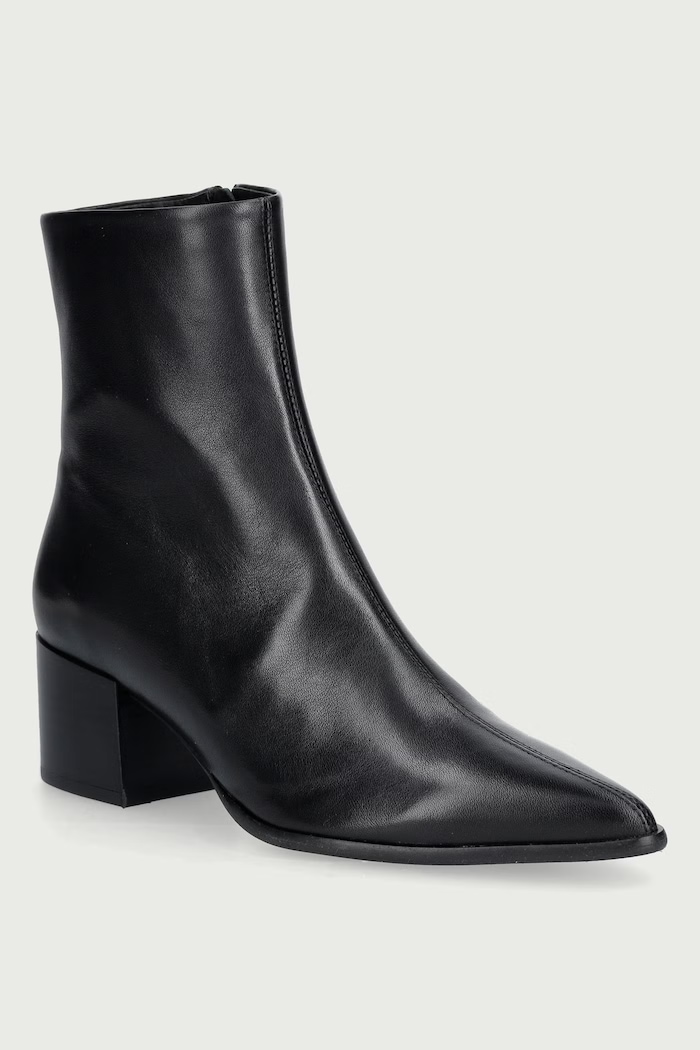 Jonak Botki damskie skórzane PALE CUIR czarny 4100098.H26