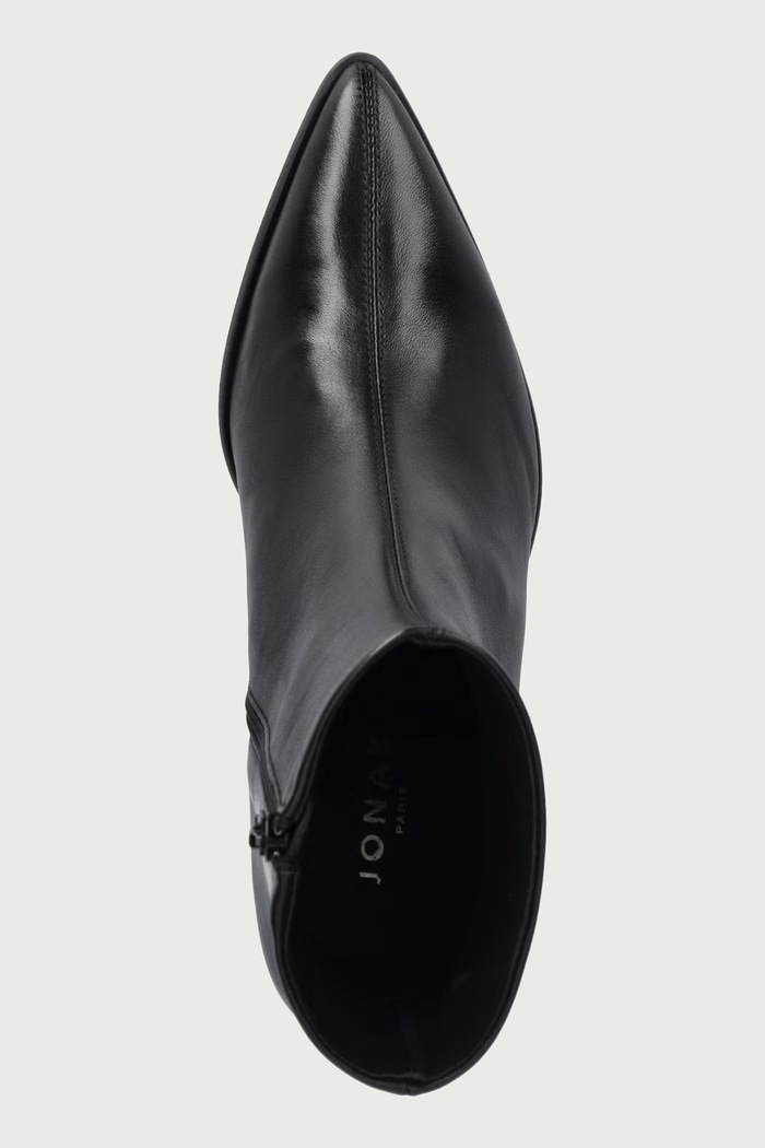 Botki damskie skórzane PALE CUIR Jonak 4100098.H26 czarny