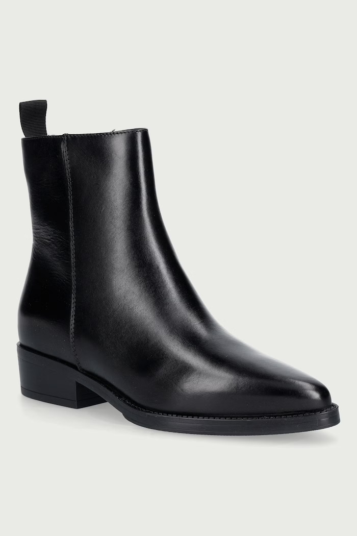Jonak Botki damskie skórzane CLARO CUIR czarny 4100043.H26