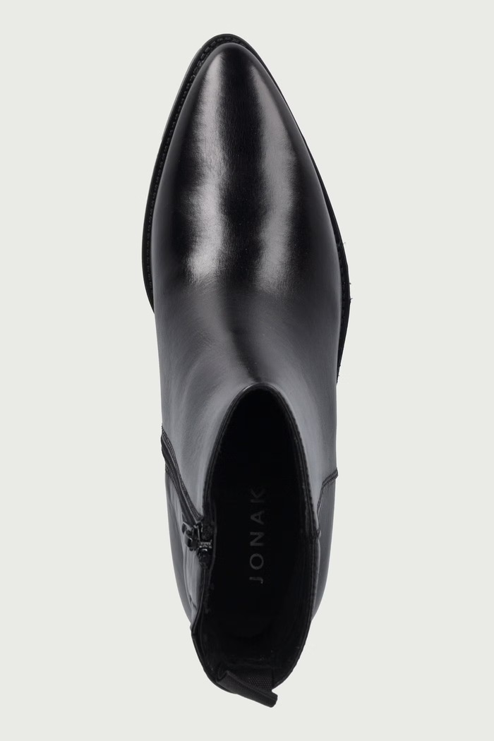 Botki damskie skórzane CLARO CUIR Jonak 4100043.H26 czarny