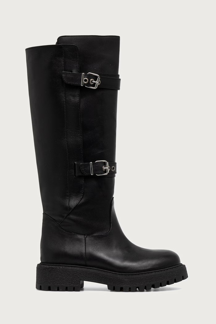 Jonak Kozaki damskie skórzane REBECCA CUIR 3900199.H25 czarny AW26