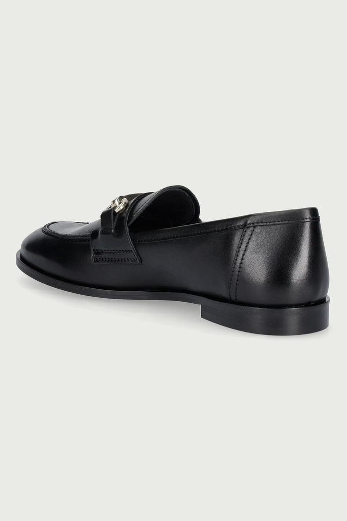 Obuwie Jonak Mokasyny damskie skórzane DRAGUIGNAN CUIR 3500141.H23 czarny