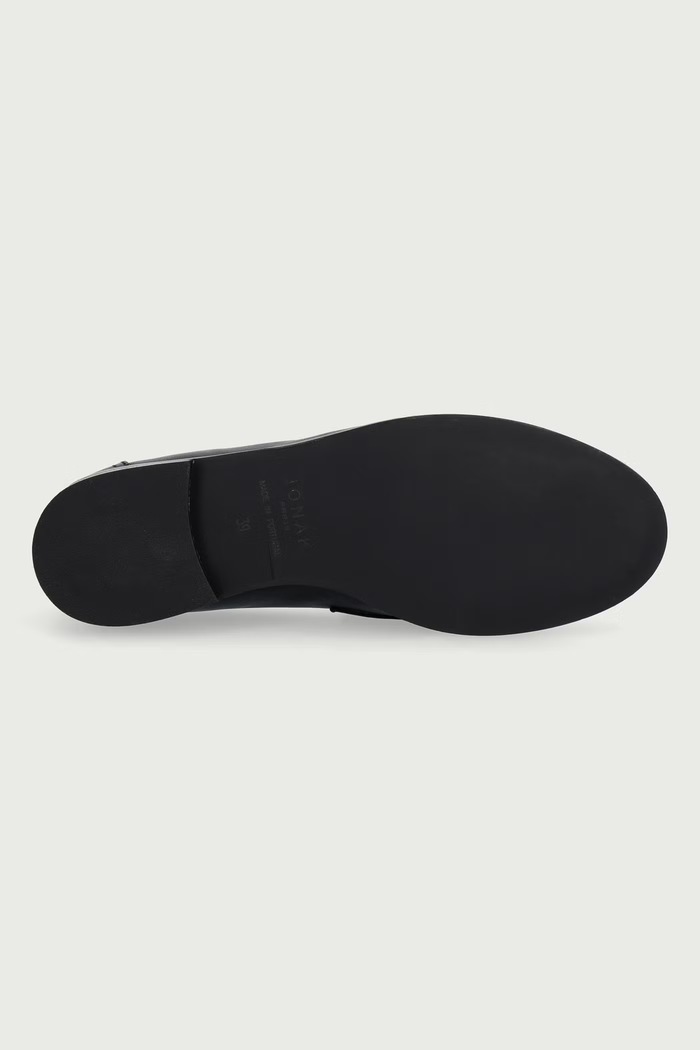 Mokasyny damskie skórzane DRAGUIGNAN CUIR Jonak czarny 3500141.H23