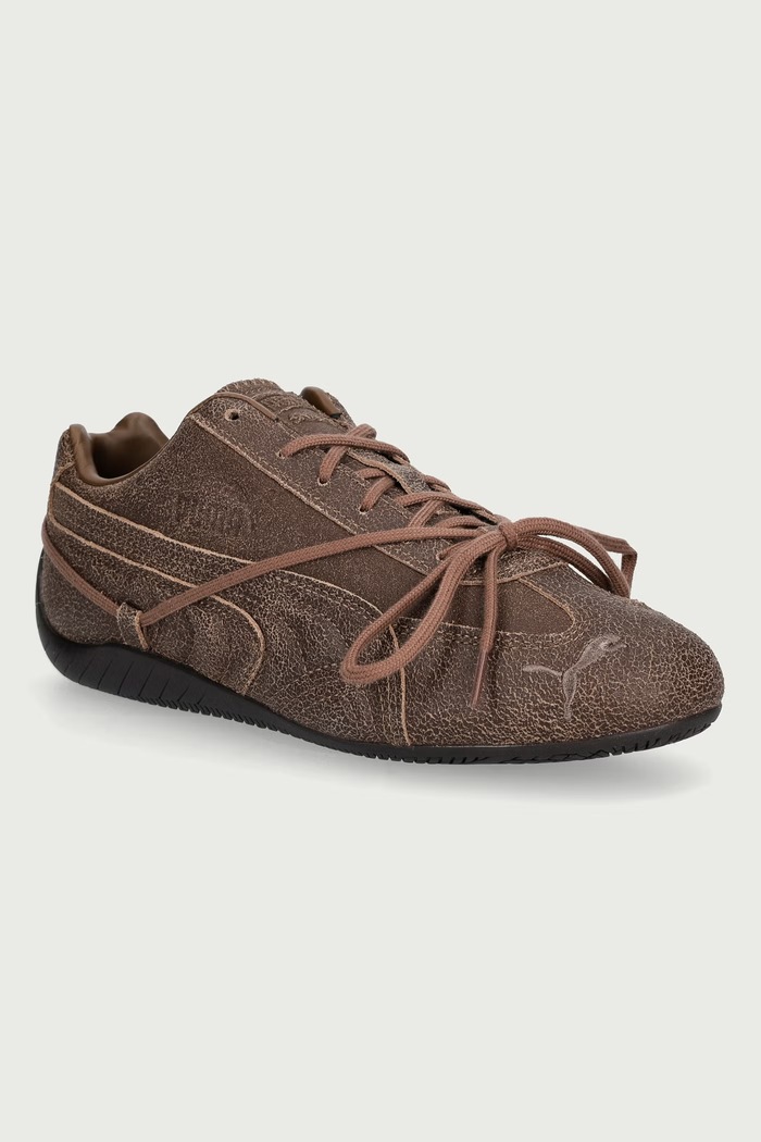 Puma Speedcat VTG Espresso x ROSÉ sneakersy damskie skórzane brązowy 410661