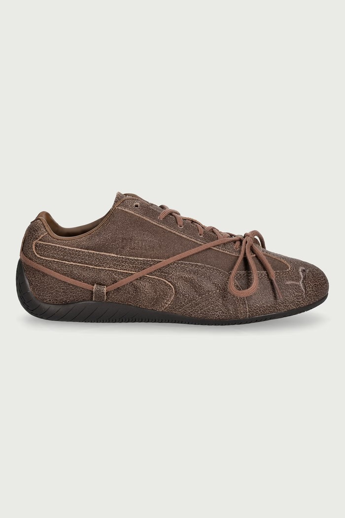 Puma Speedcat VTG Espresso x ROSÉ sneakersy damskie skórzane 410661 brązowy AW26