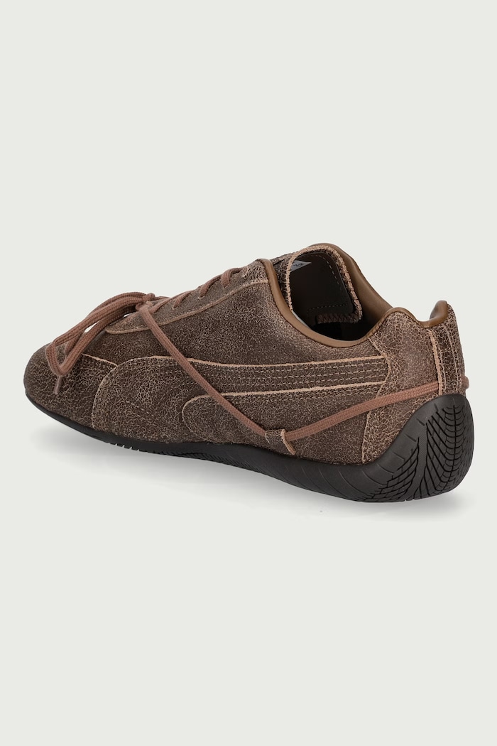 Obuwie Puma Speedcat VTG Espresso x ROSÉ sneakersy damskie skórzane 410661 brązowy