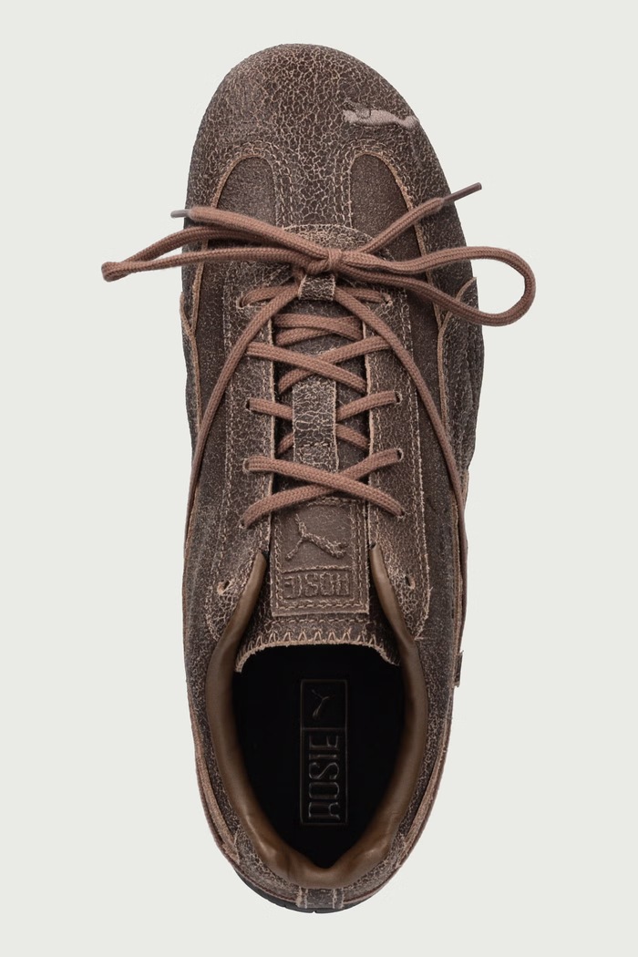 Speedcat VTG Espresso x ROSÉ sneakersy damskie skórzane Puma 410661 brązowy