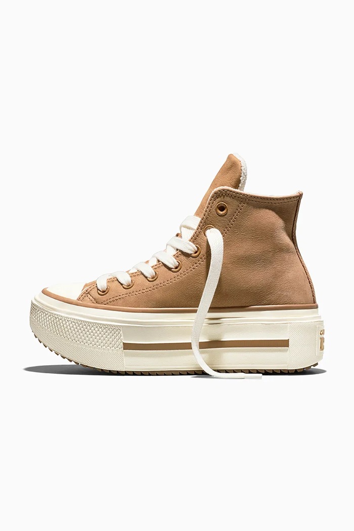 Obuwie Converse Chuck Taylor All Star Lift Double Stack trampki damskie A22119C brązowy