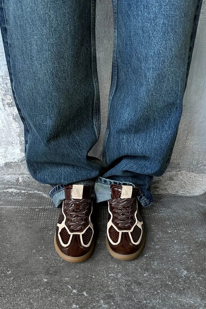 Tb.490 sneakers dámske kožené Alohas hnedá S101444.02