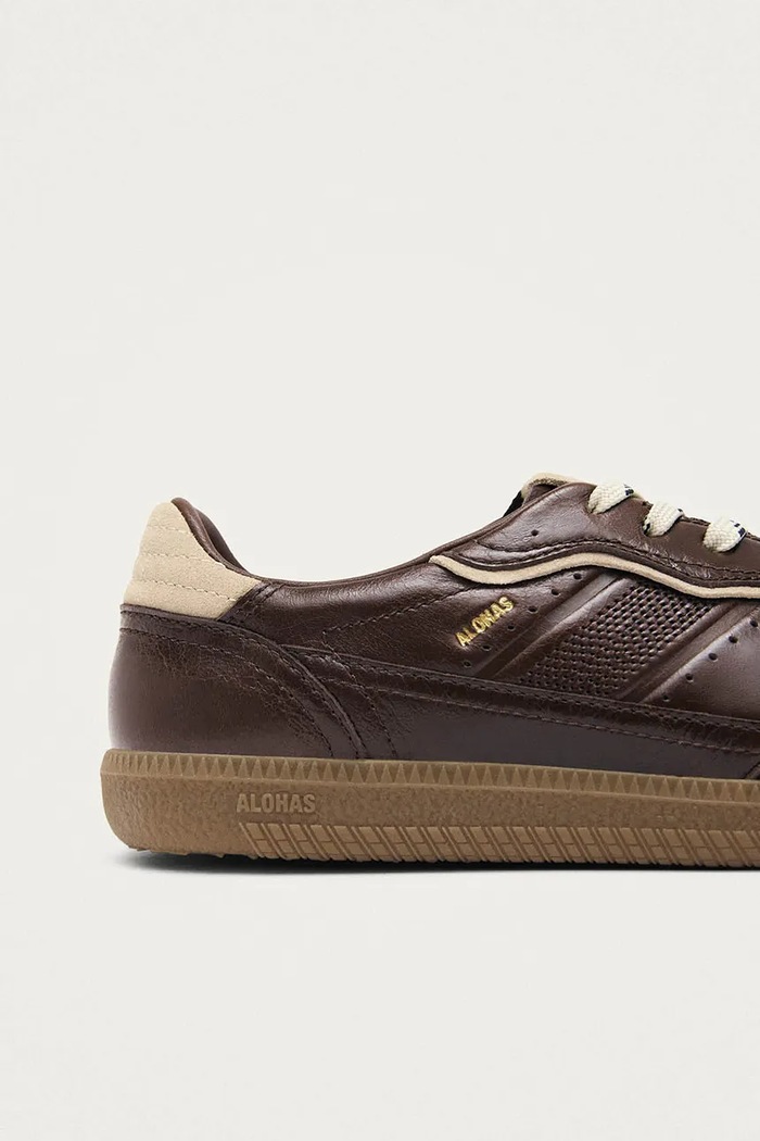 Tb.490 sneakers dámske kožené Alohas S101444.02 hnedá