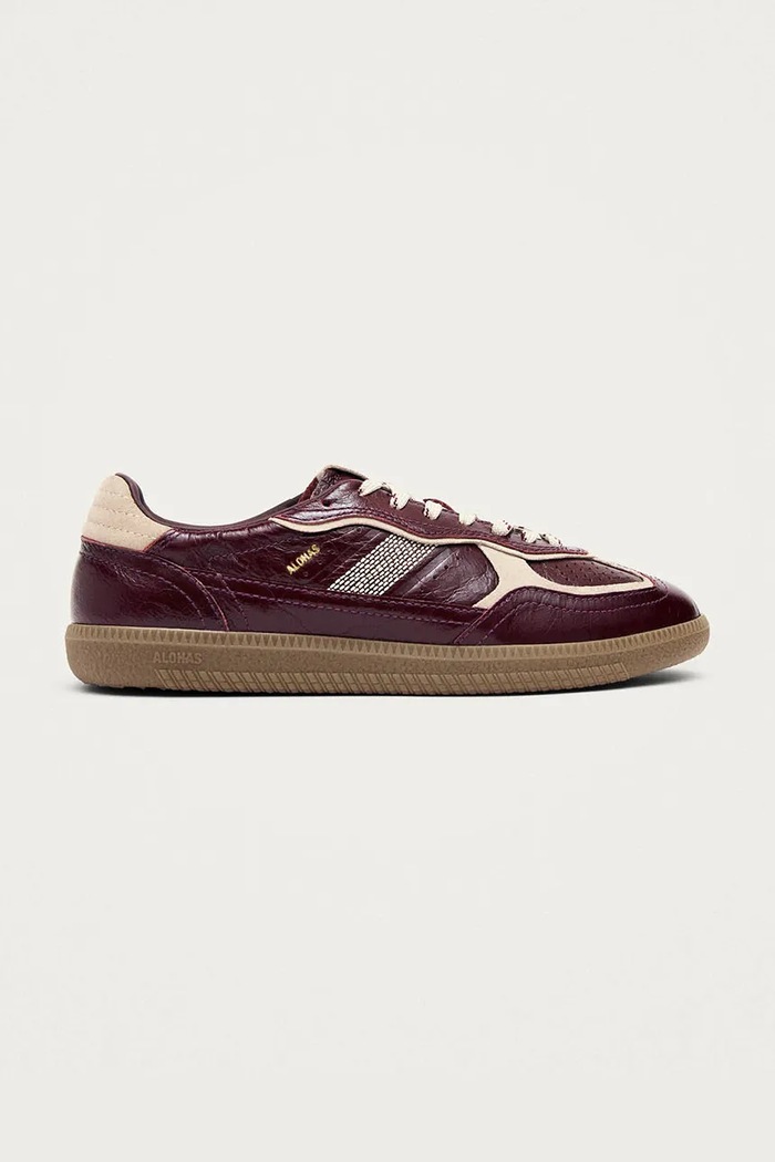 Alohas Tb.490 sneakers dámske kožené burgundské S101444.01