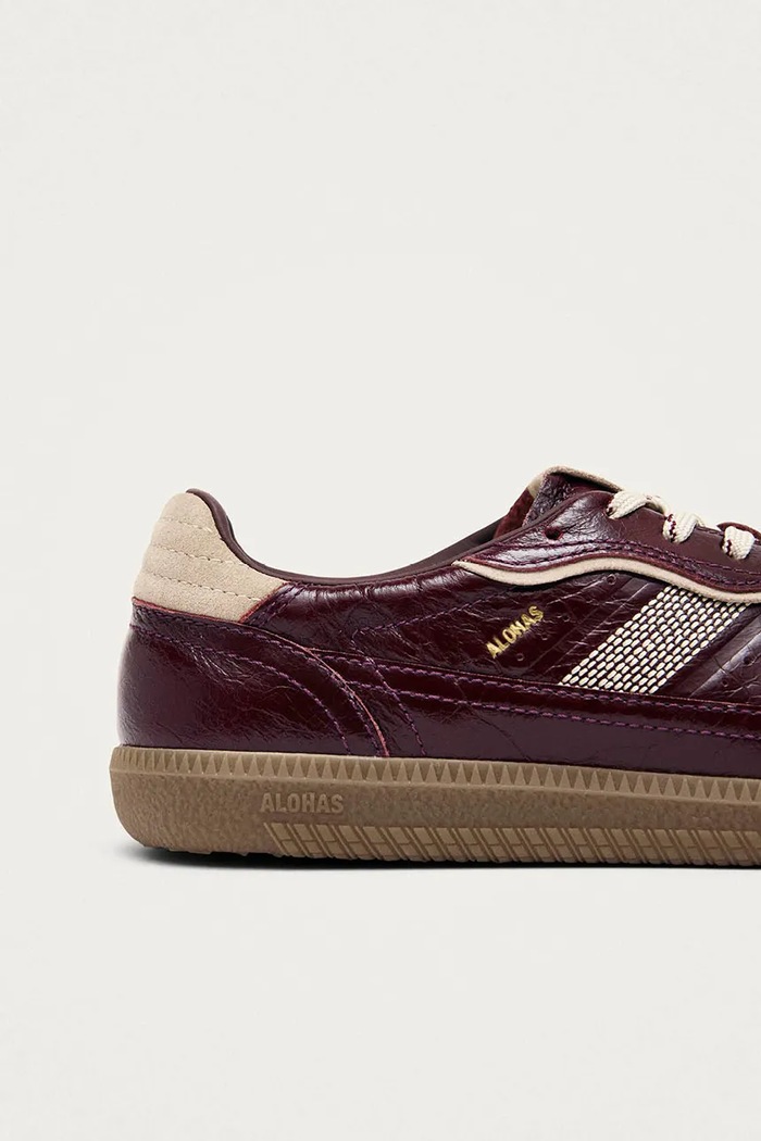 Tb.490 sneakers dámske kožené Alohas S101444.01 burgundské
