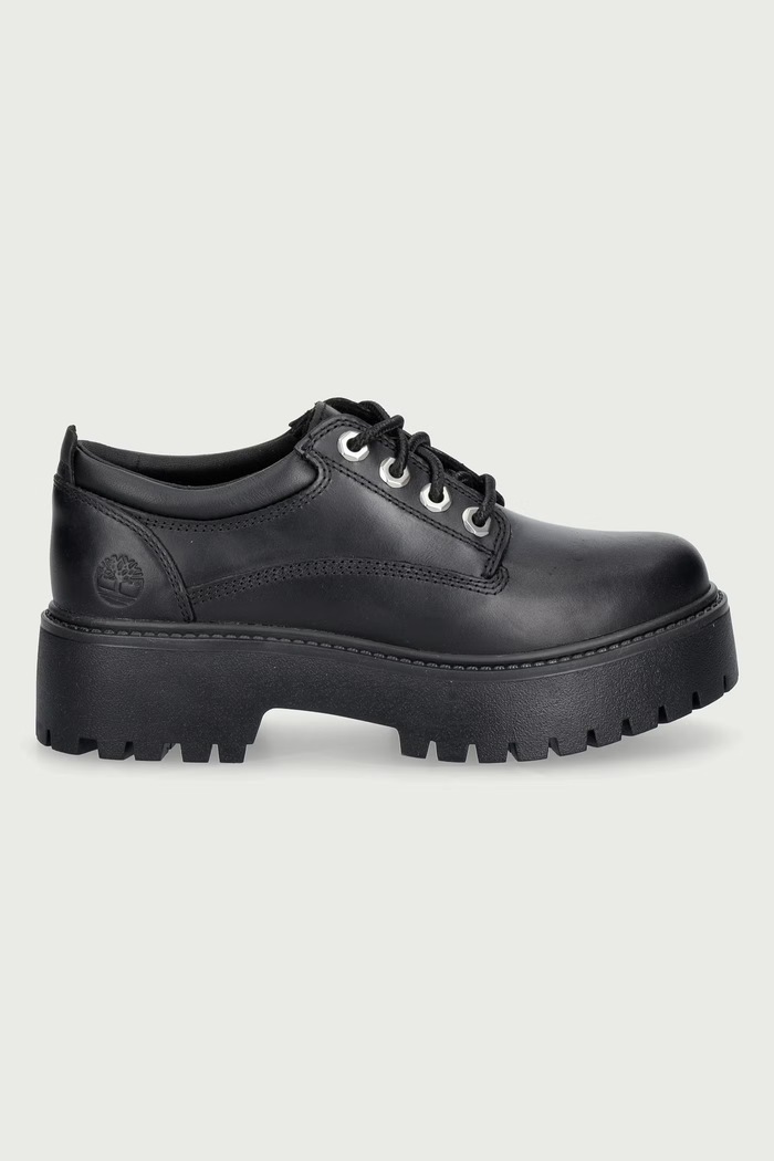 Timberland Stone Street Lace Up półbuty damskie skórzane TB0A5UF9W021 czarny AW26