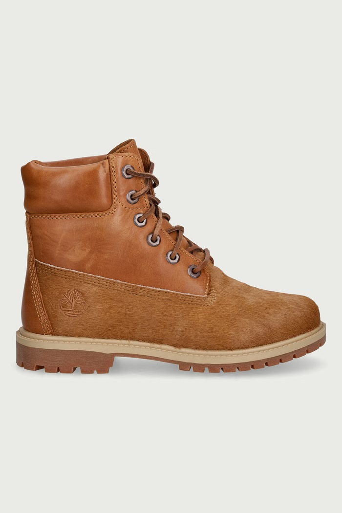 Timberland Premium 6 Inch Lace Up ankle boots Women's leather TB0A5M5N01N1 brown AW26