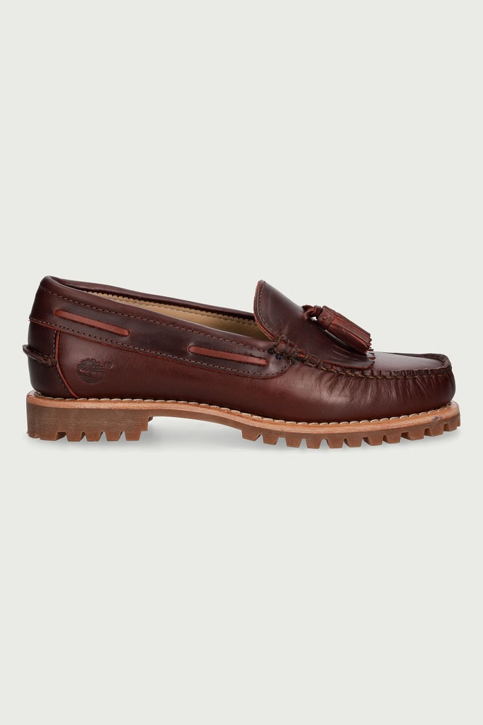 Timberland Authentic Loafer mokasyny damskie skórzane TB0A2Q21EIW1 bordowy AW26