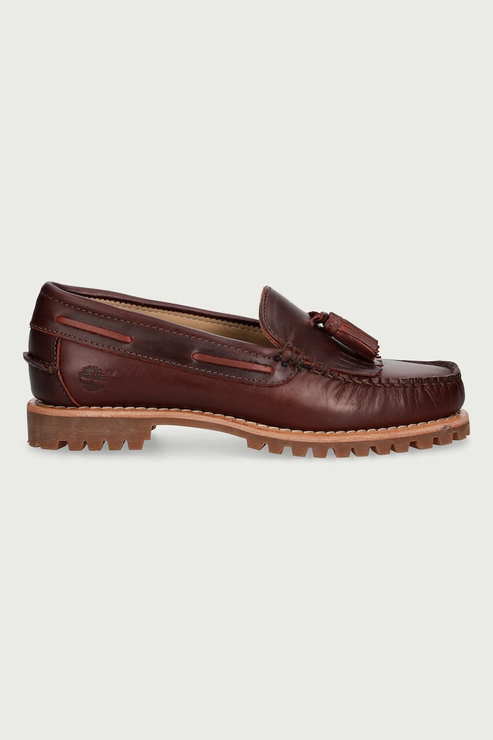 Timberland Authentic Loafer mokasyny damskie skórzane TB0A2Q21EIW1 bordowy AW26