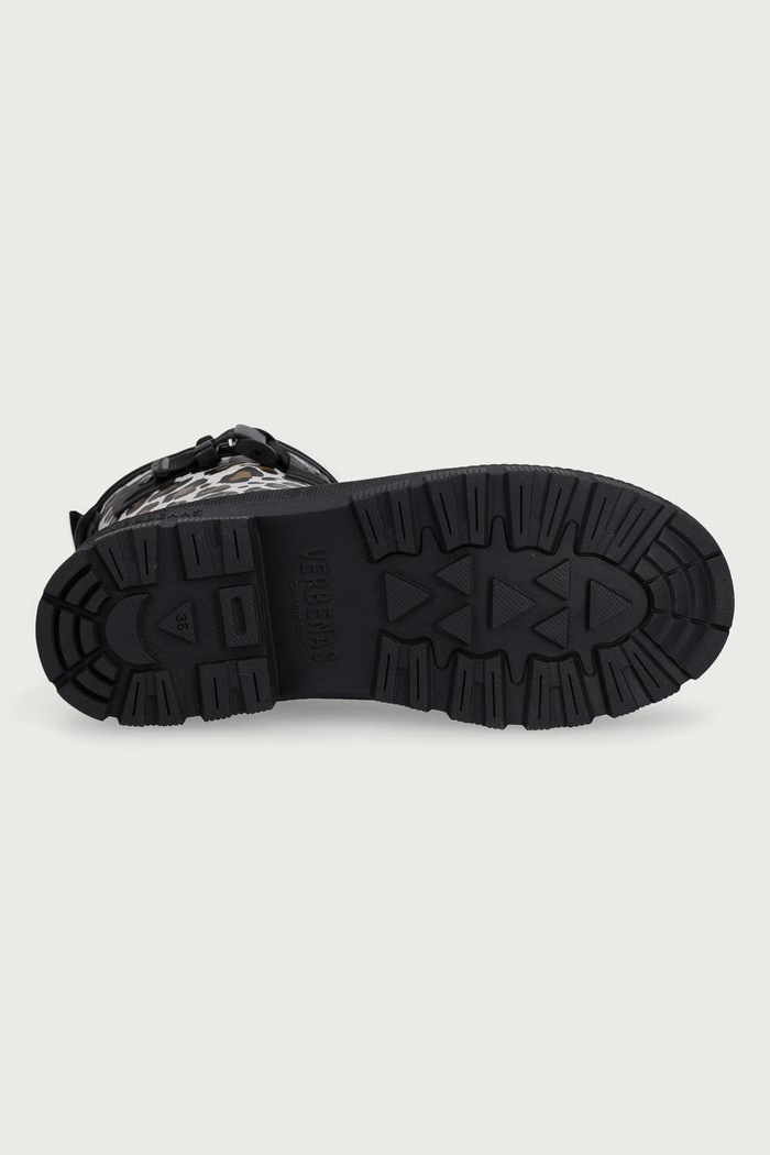 Kalosze damskie LINA FUR SMOOTH LEO/BLACK Verbenas beżowy 9302191203.LEOBLACK