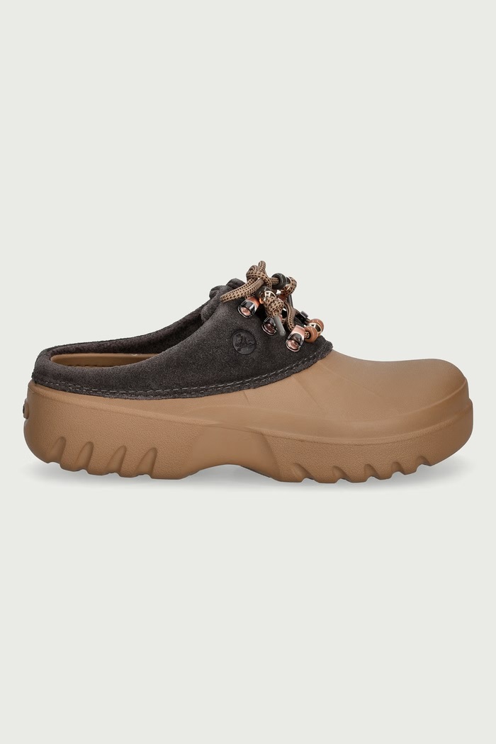 Crocs Axle Suede Mule Clog półbuty damskie 214137.2MV brązowy AW26
