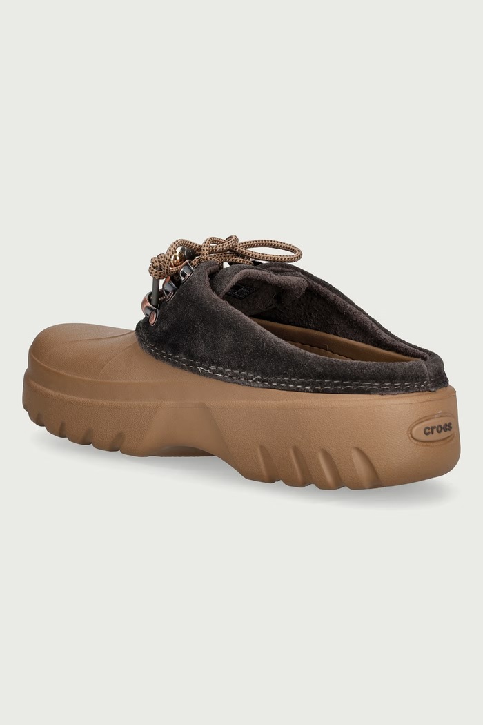 Obuwie Crocs Axle Suede Mule Clog półbuty damskie 214137.2MV brązowy