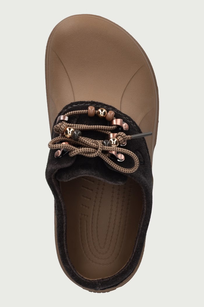 Axle Suede Mule Clog półbuty damskie Crocs 214137.2MV brązowy