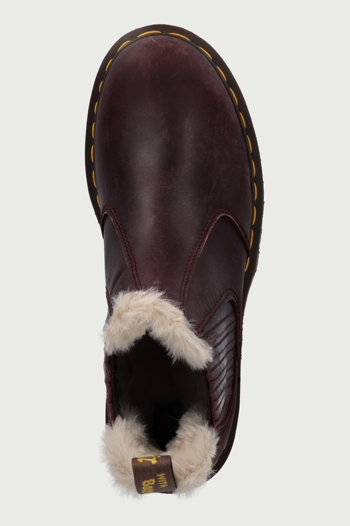 2976 Leonore II stivali Chelsea da donna in pelle Dr. Martens DM41418600 granata
