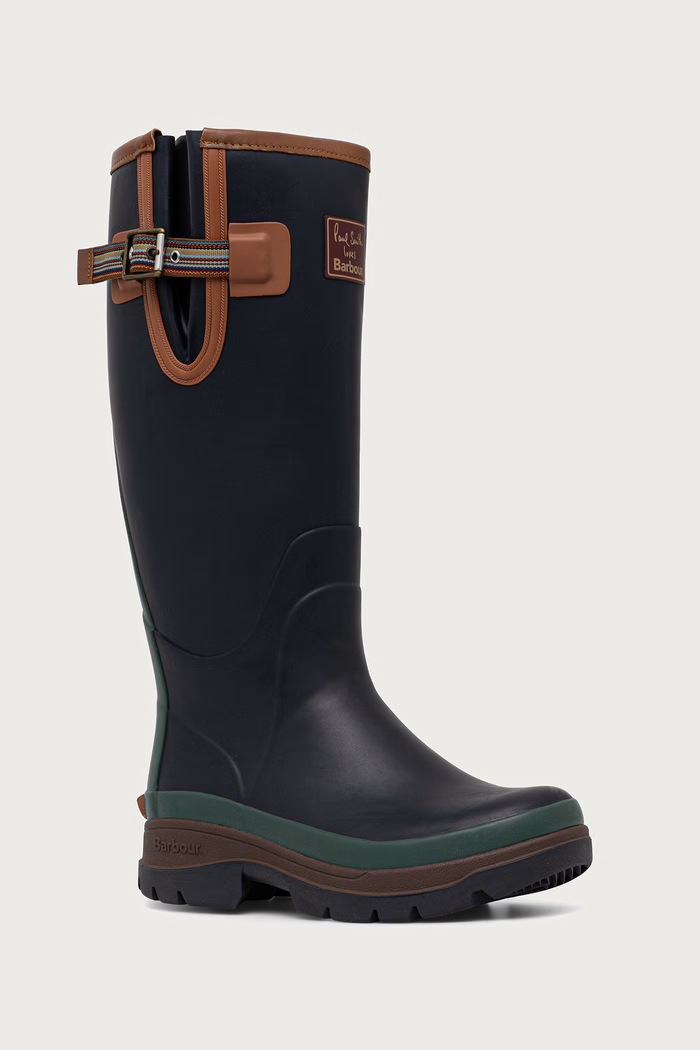 Barbour X PAUL SMITH kalosze damskie granatowy LRF0150NY91