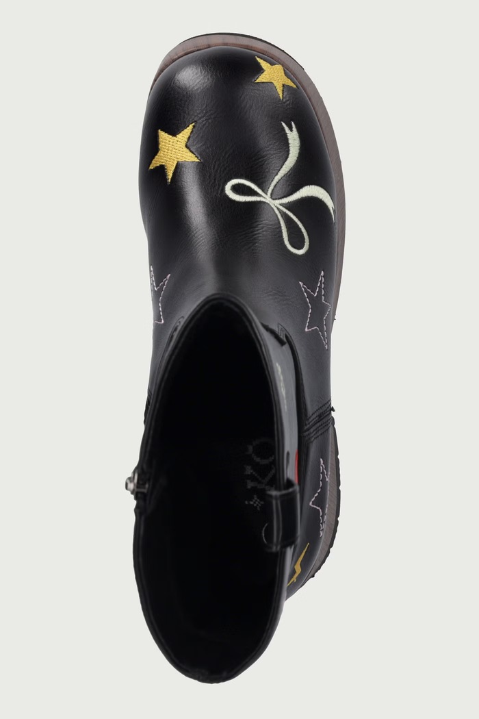 Kowbojki na koturnie damskie Lassitude Chunky Cowboy Boots Koi Footwear PW03.Lassitude czarny
